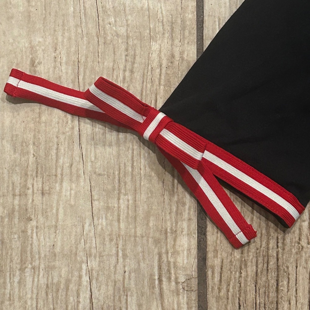 Ralph Lauren nautical holiday navy blue boat neck, red and white bows top size M - Picture 2 of 5
